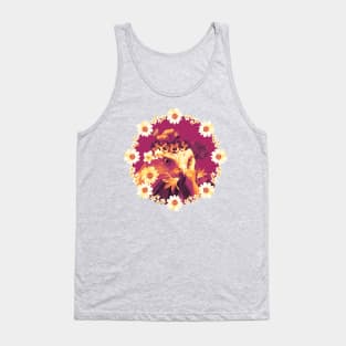 Floral eagle Tank Top